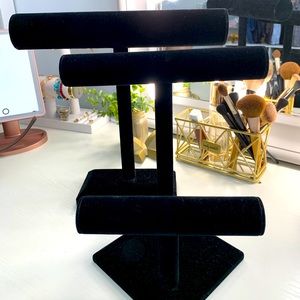 Black Velvet Jewelry Stands